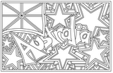 Download, print, color-in, colour-in Page 6 - Australian flag